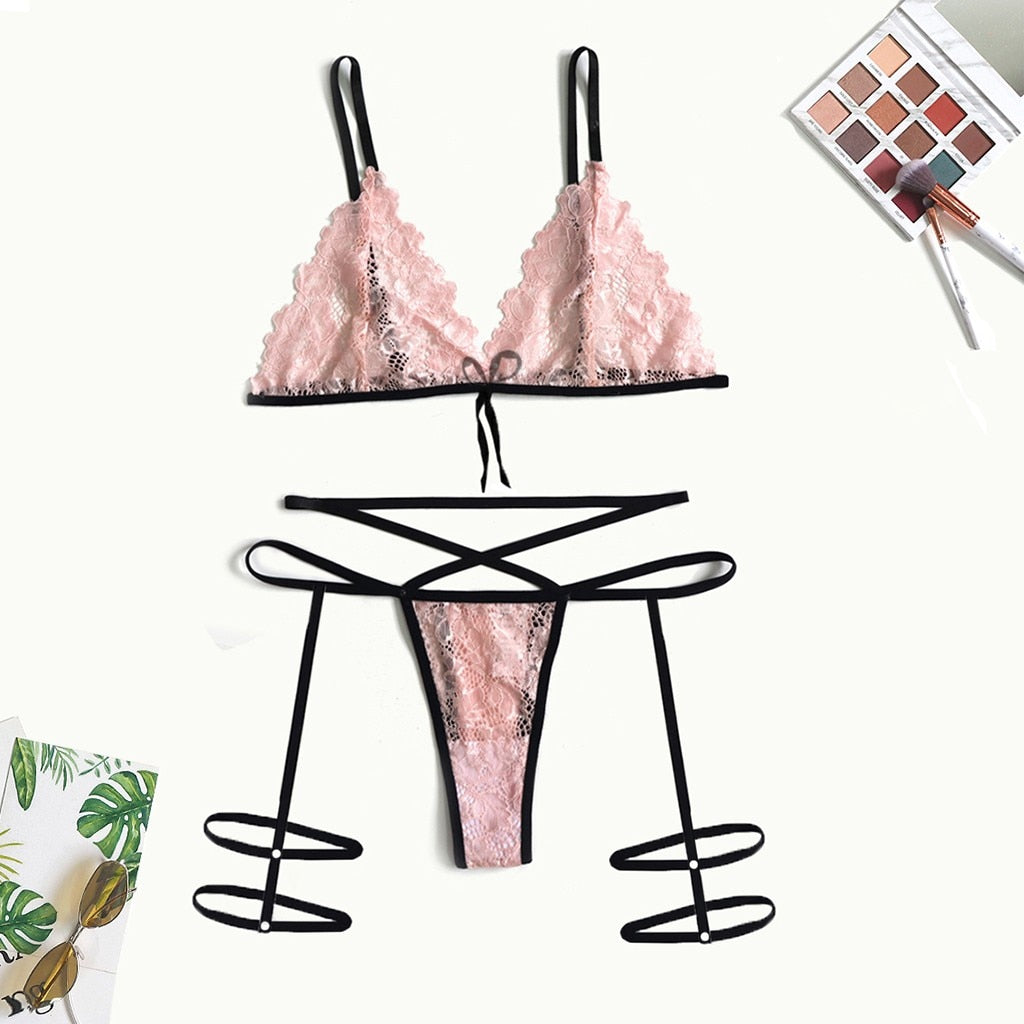 lingerie met kant en band
