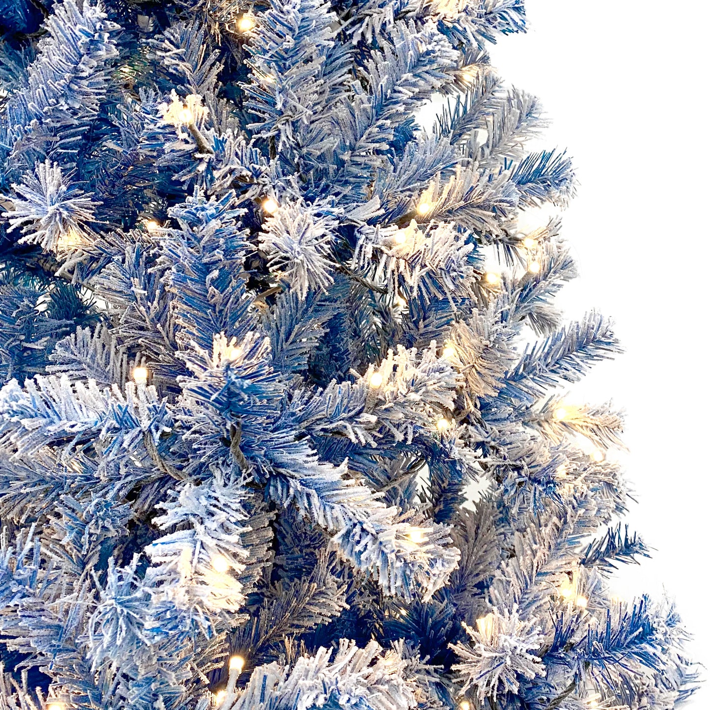 kerstboom met verlichting en sneeuw 183 cm