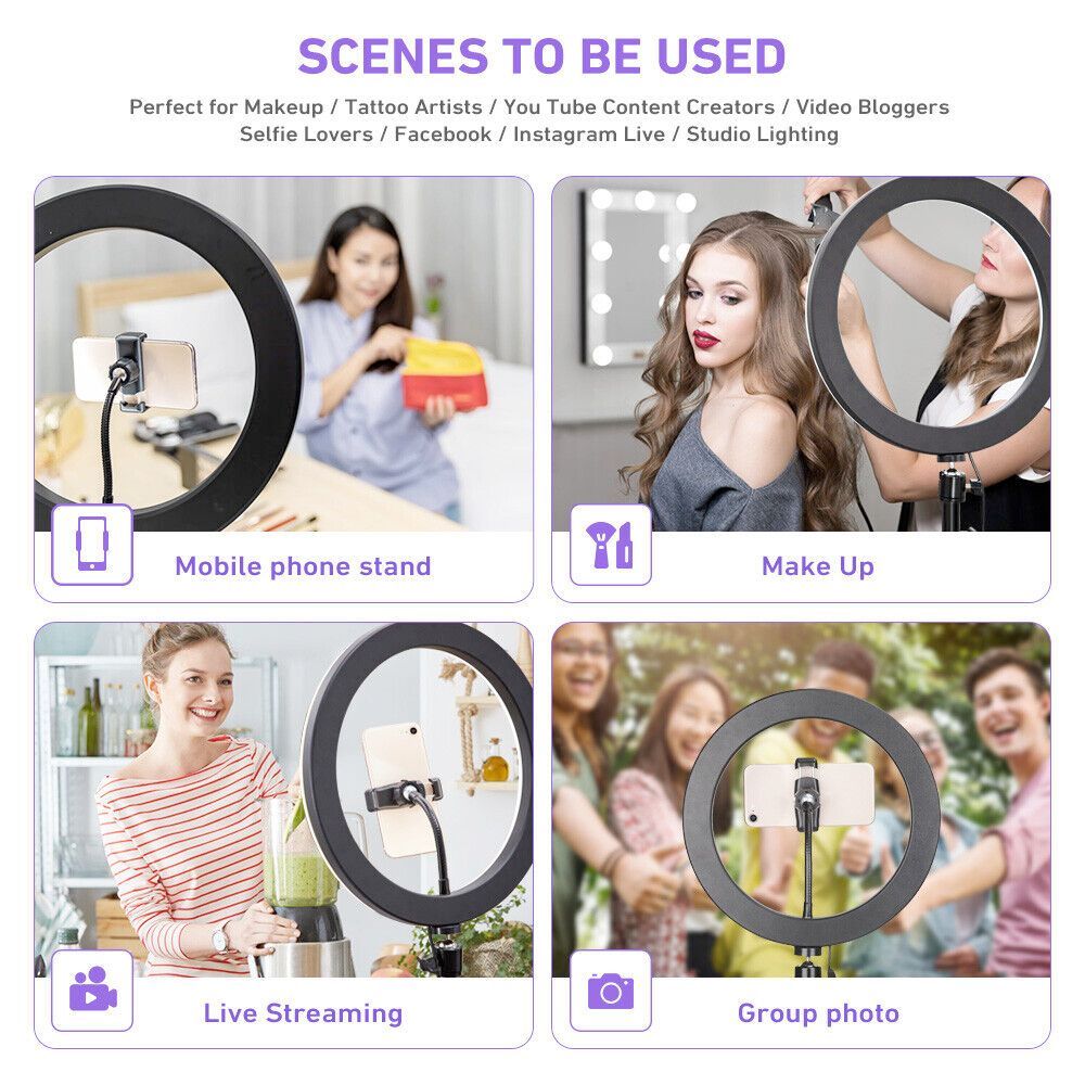 LED ring with tripod complete starter set