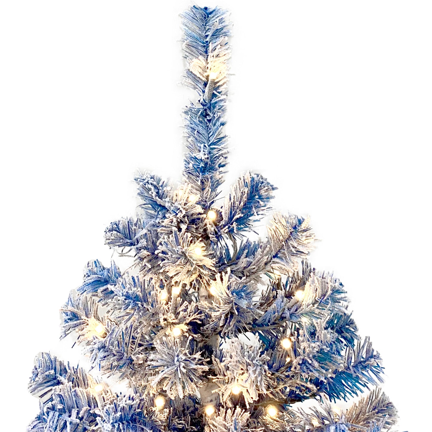 kerstboom met verlichting en sneeuw 183 cm