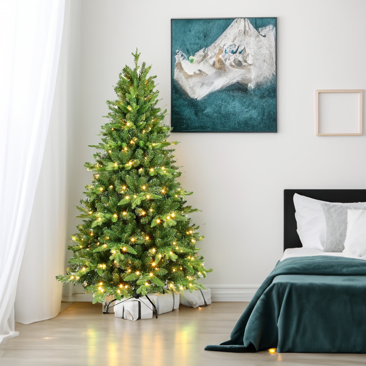 kerstboom met verlichting 183 cm