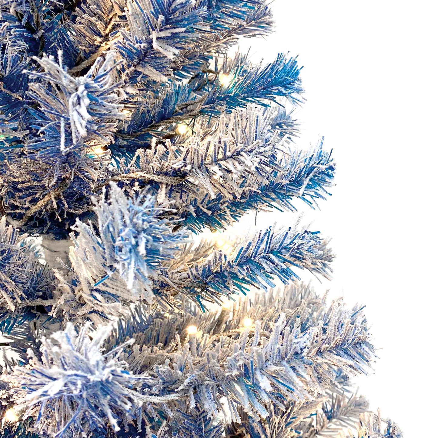 kerstboom met verlichting en sneeuw 183 cm