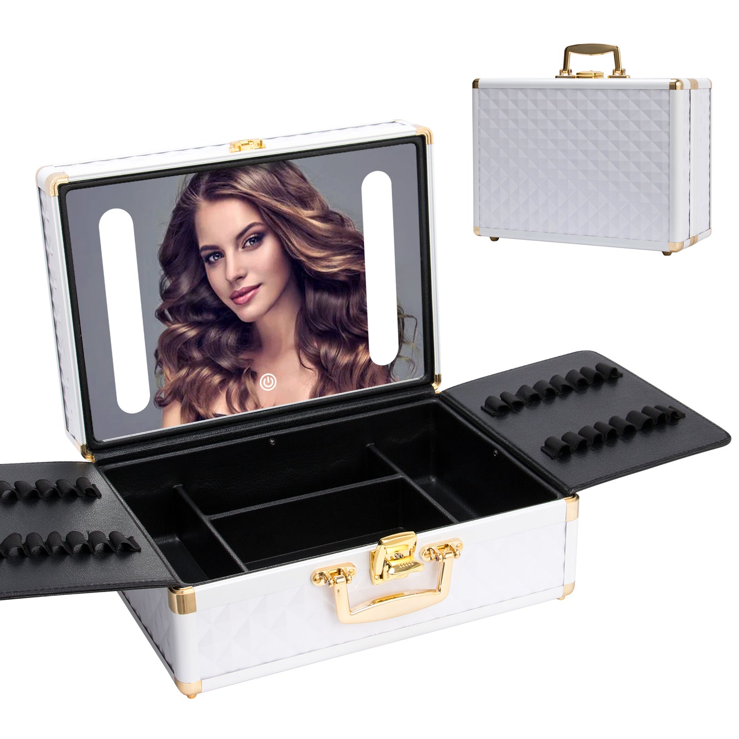 make-up koffer incl spiegel met verlichting