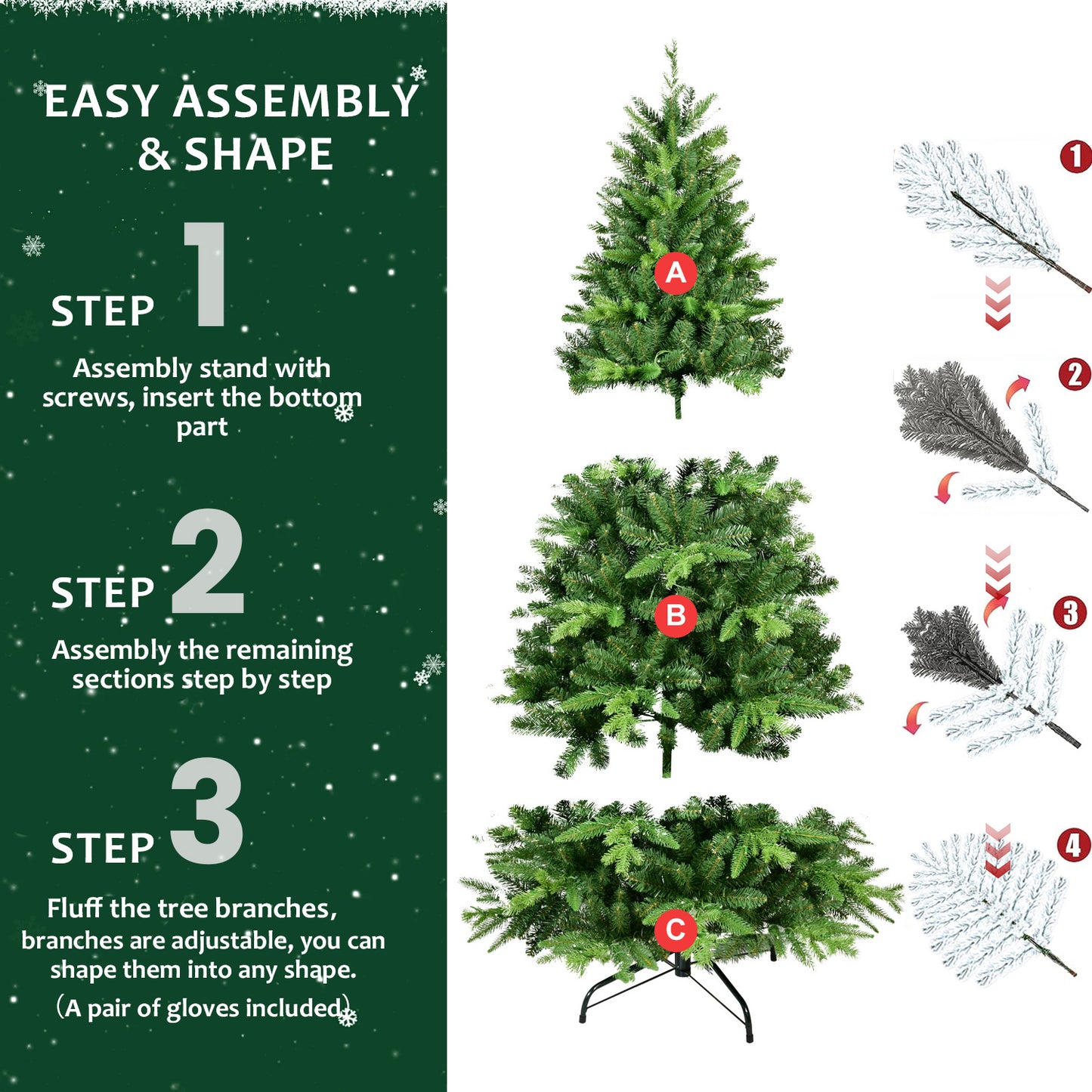 kerstboom met verlichting 183 cm
