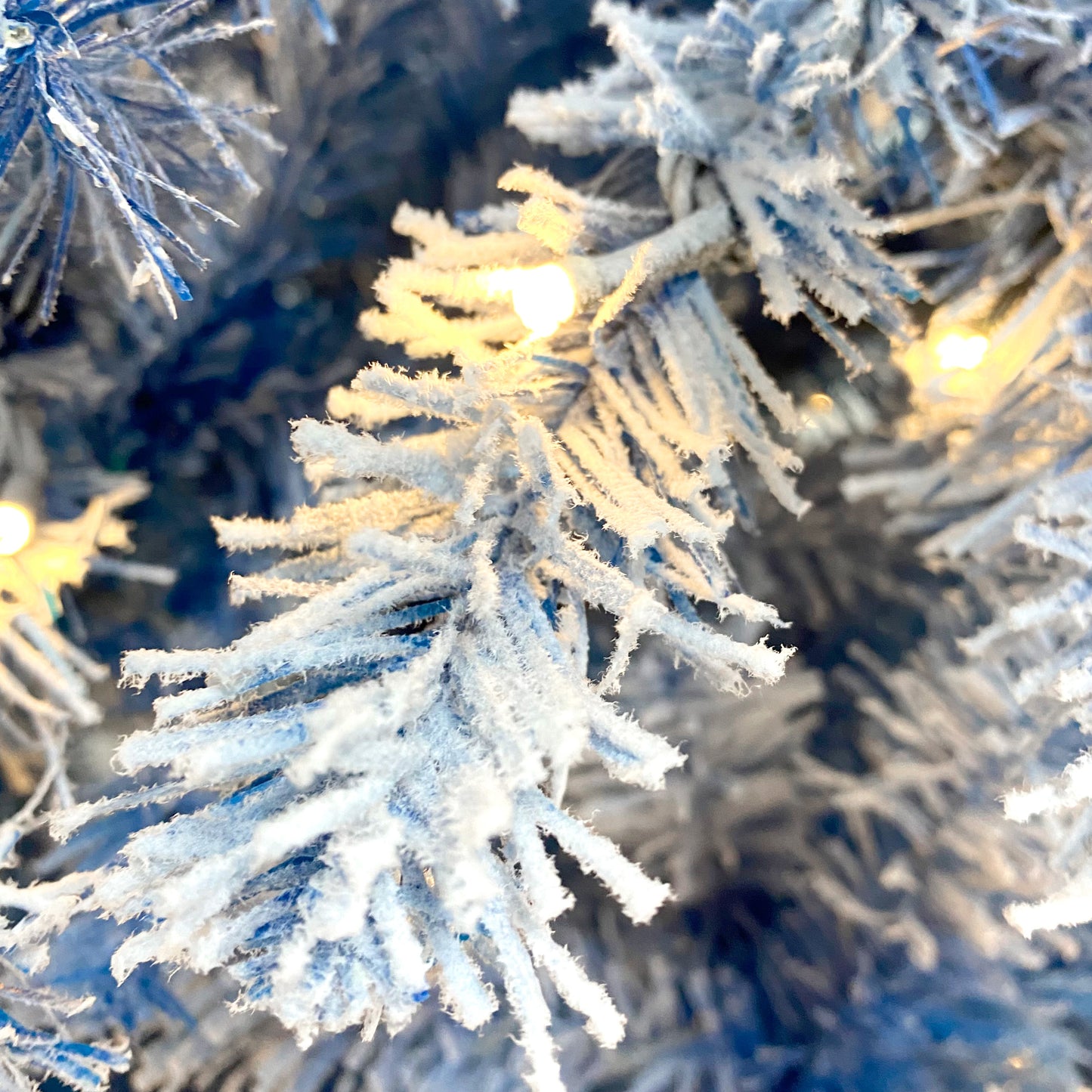 kerstboom met verlichting en sneeuw 183 cm