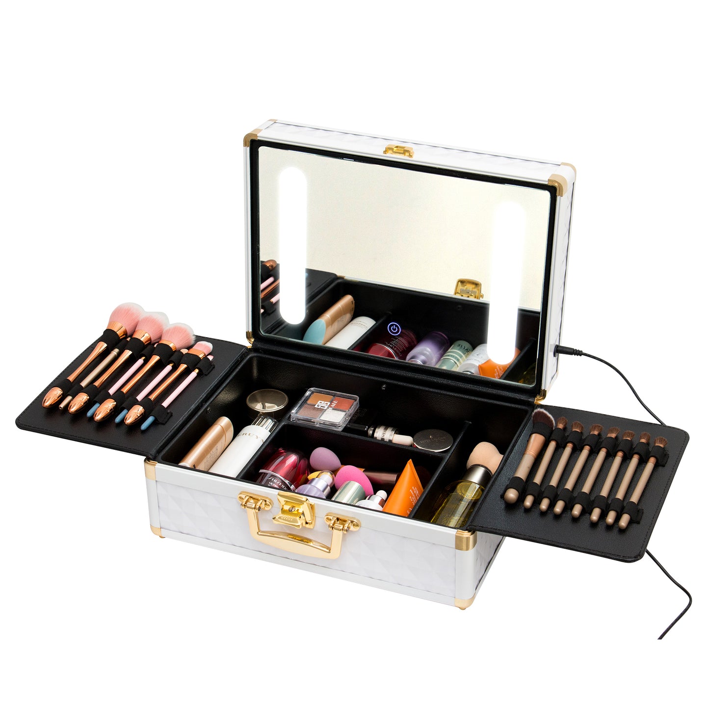 make-up koffer incl spiegel met verlichting