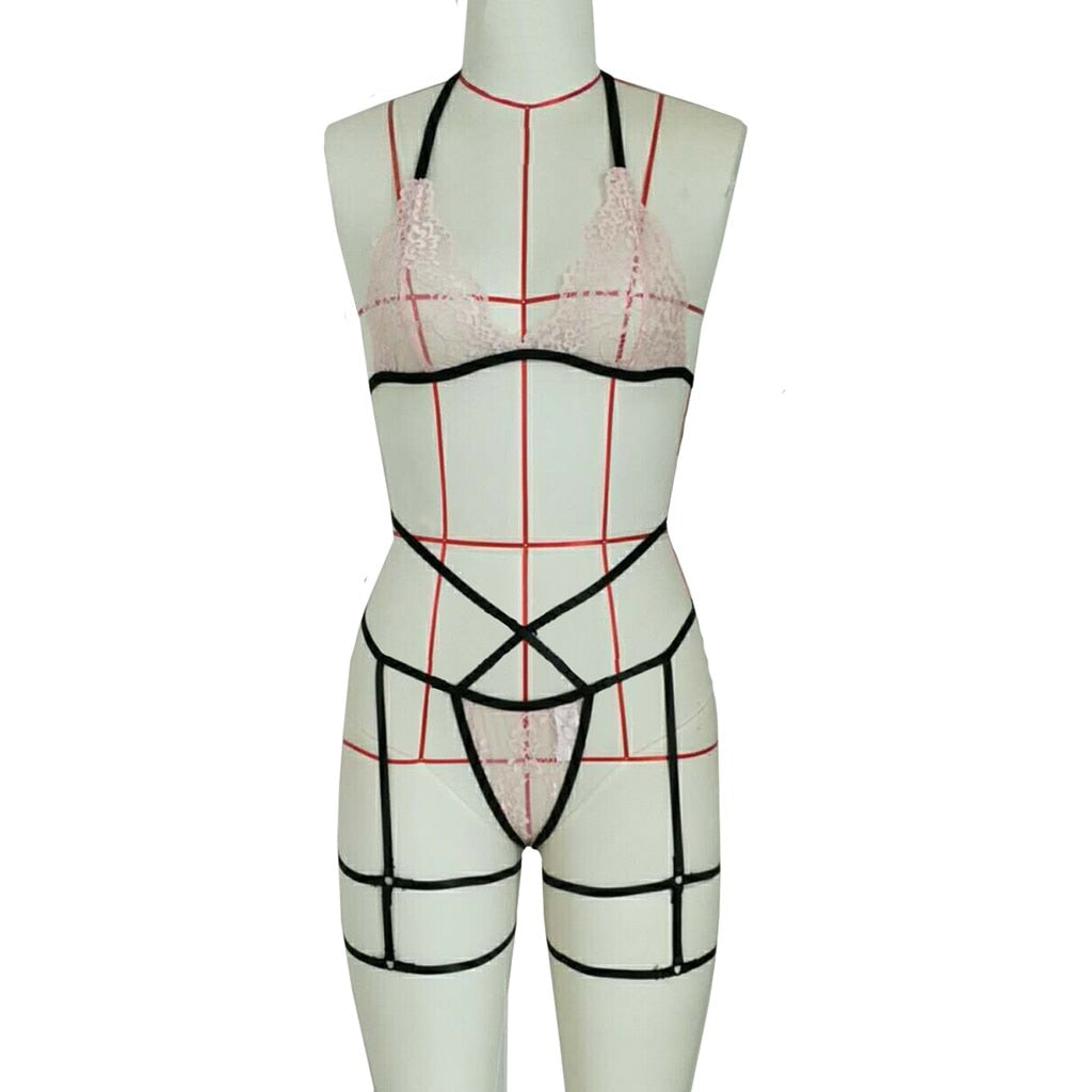 lingerie met kant en band