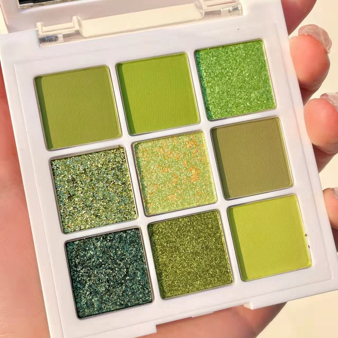 eyeshadow 9 colors green shades