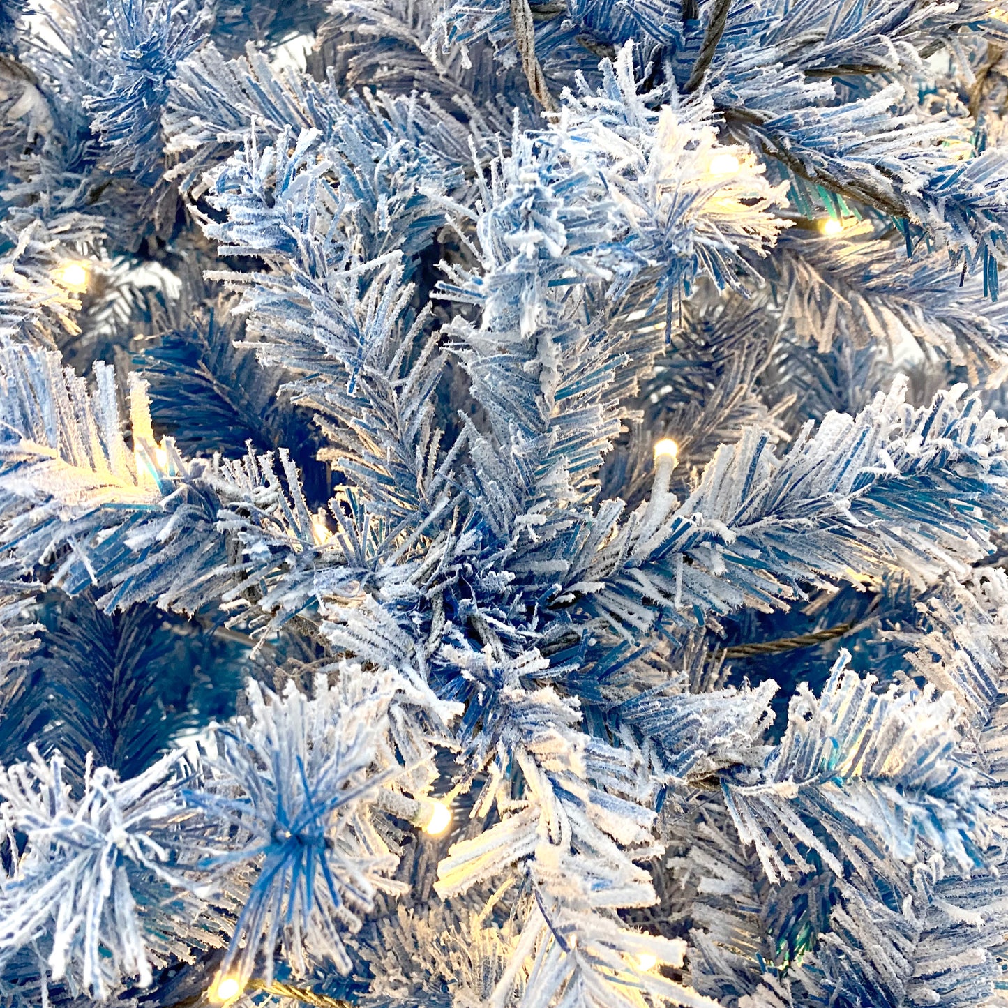 kerstboom met verlichting en sneeuw 183 cm