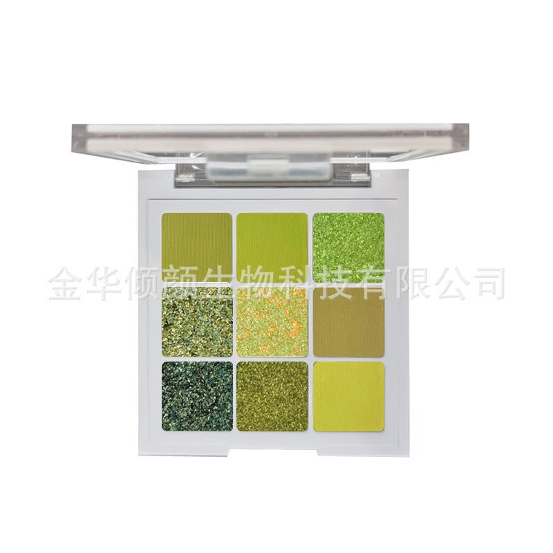 eyeshadow 9 colors green shades