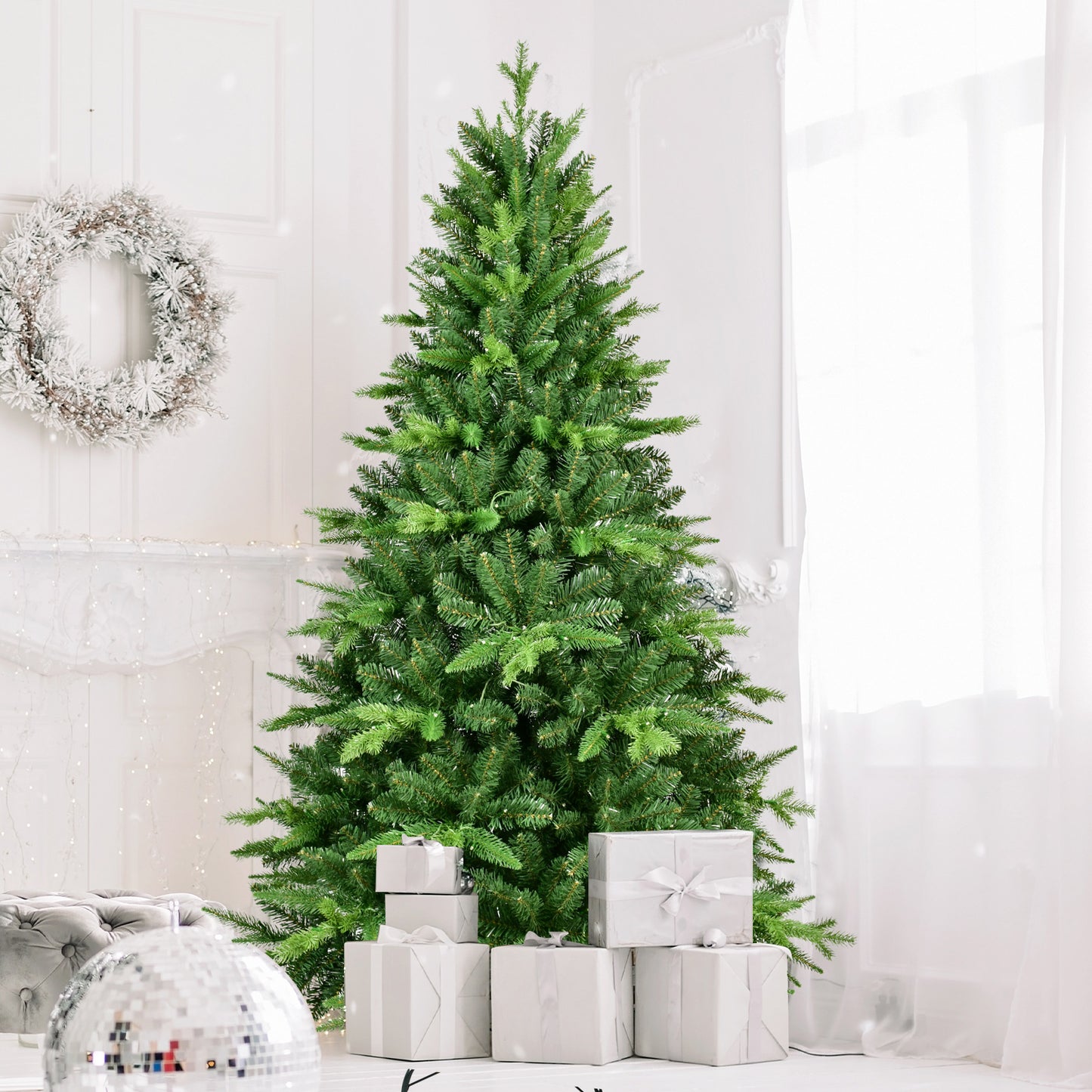 kerstboom met verlichting 183 cm