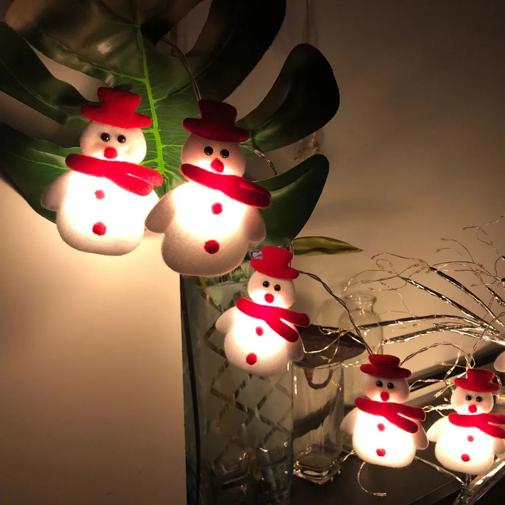 kerst verlichting sneeuwpop