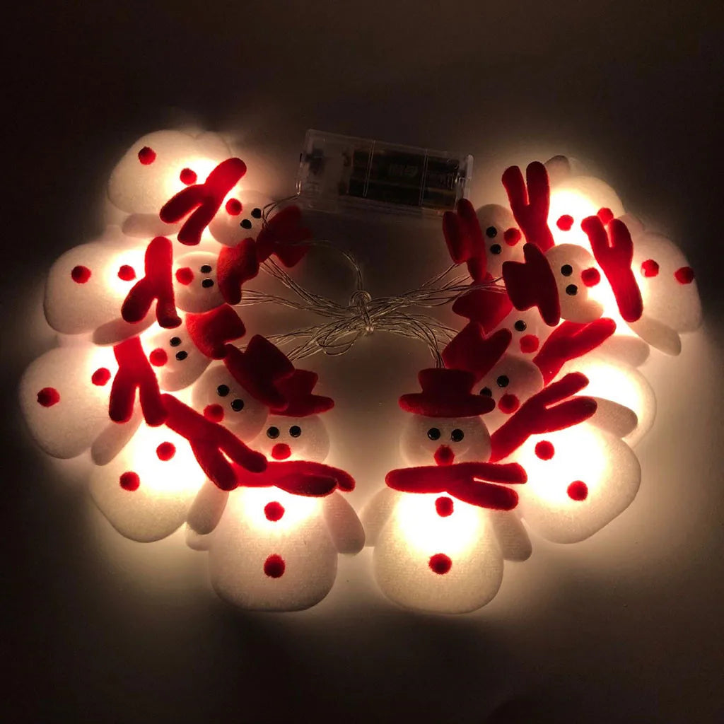 kerst verlichting sneeuwpop