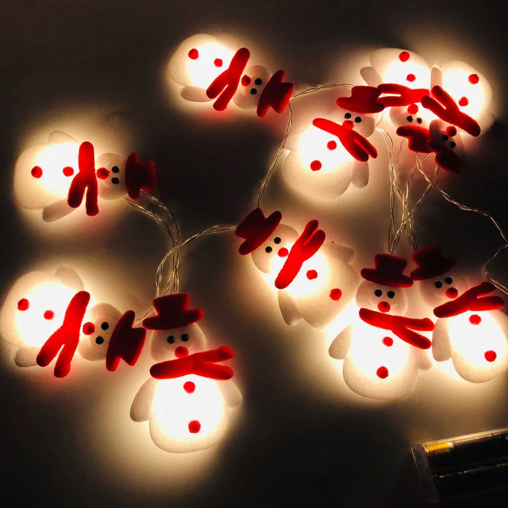 kerst verlichting sneeuwpop