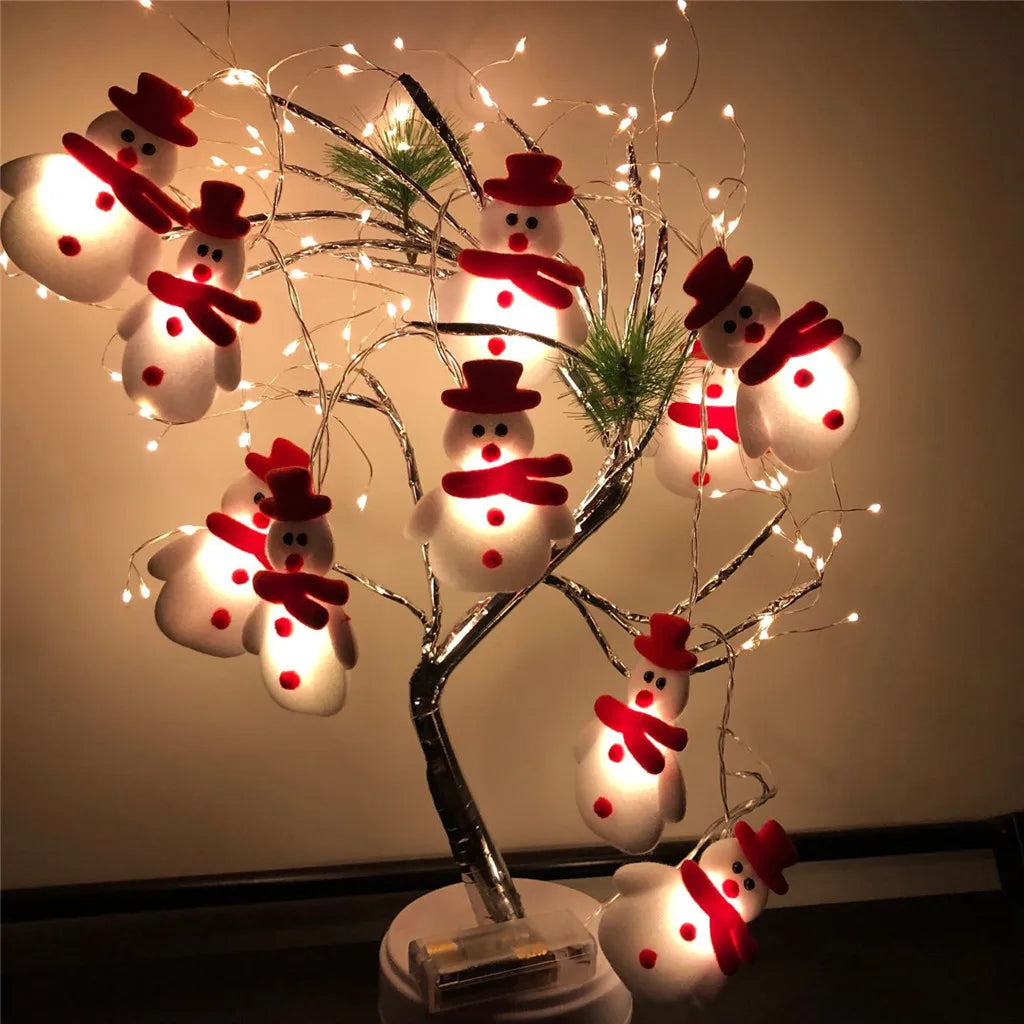 kerst verlichting sneeuwpop