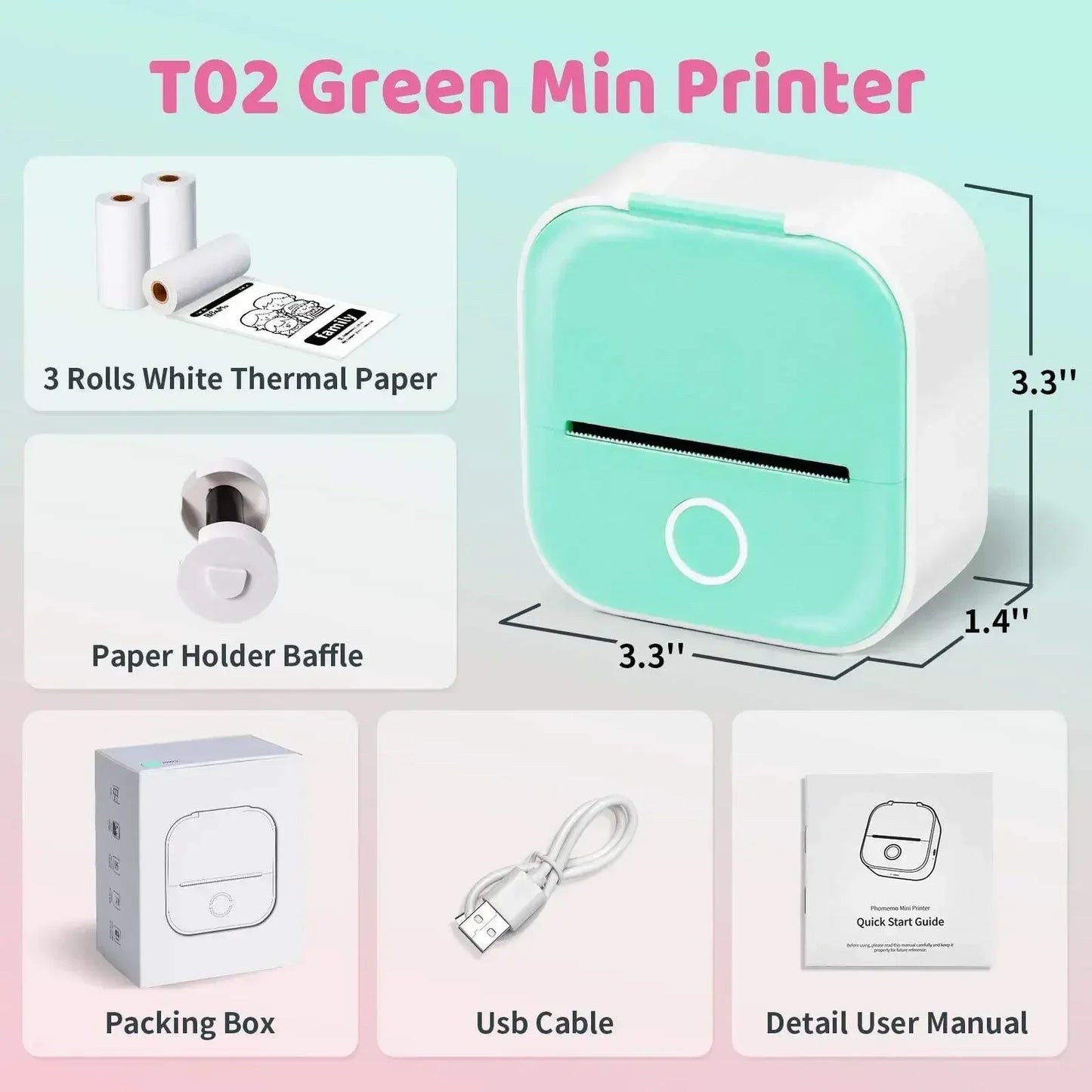 Mini HD Portable Printer