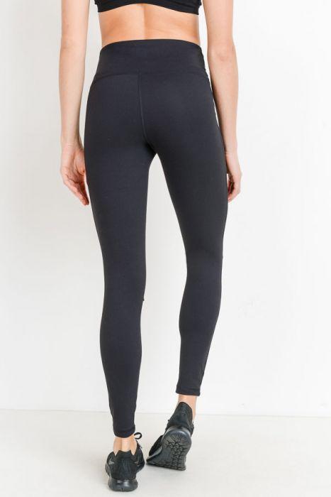 Lasergeschnittene Leggings mit hoher Taille