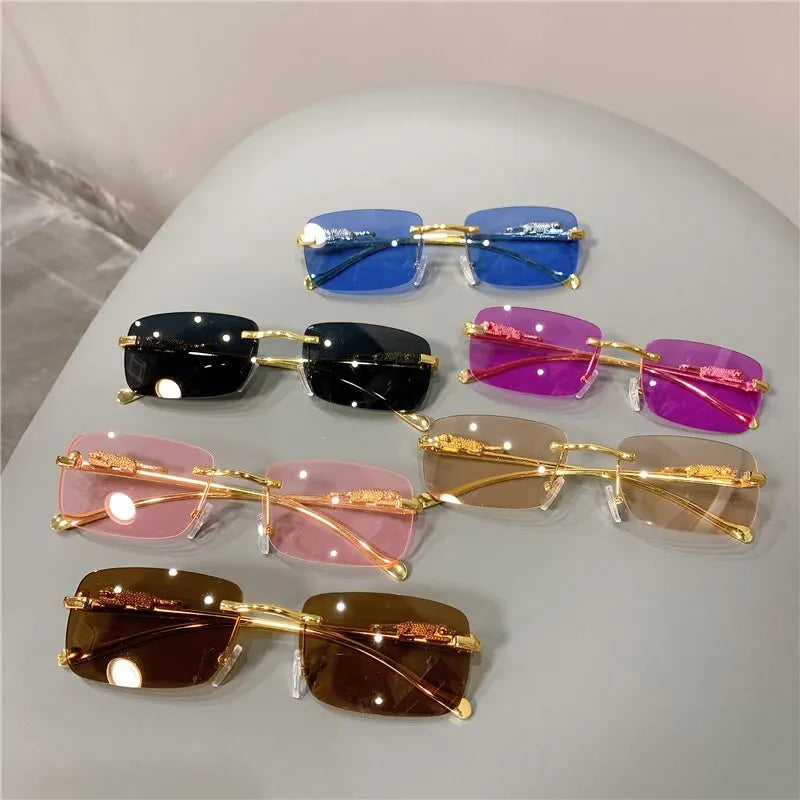 frameless sunglasses 