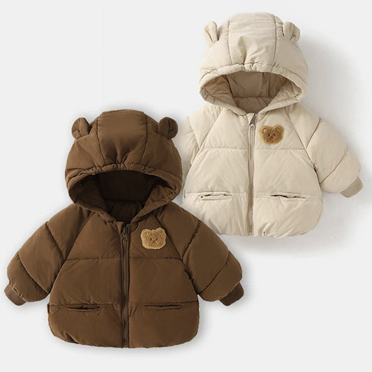 Baby Winter Coat with Bear Ears