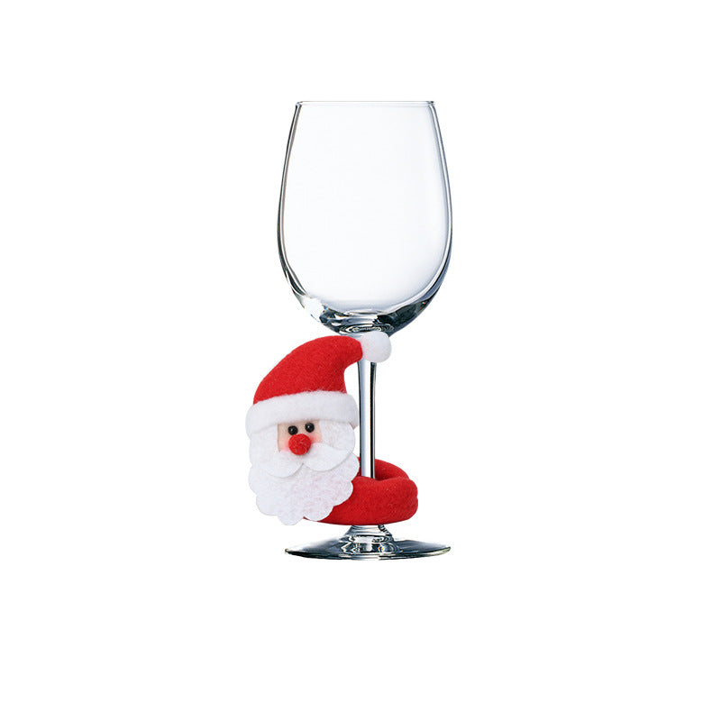 christmas wine glasses decoration