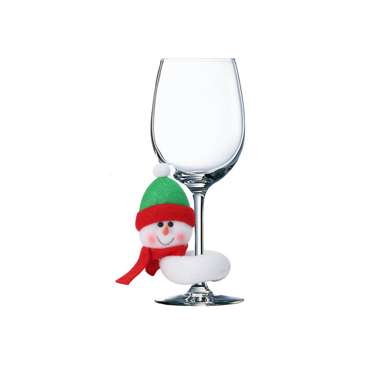 christmas wine glasses decoration