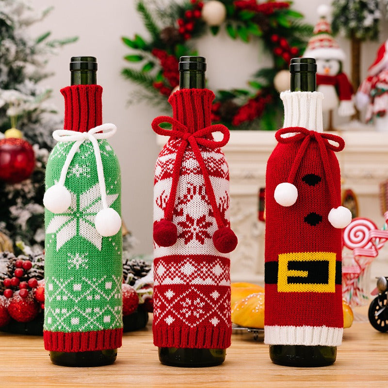 christmas wine bottle decoration