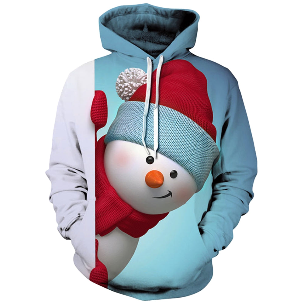 christmas hoodie snowman