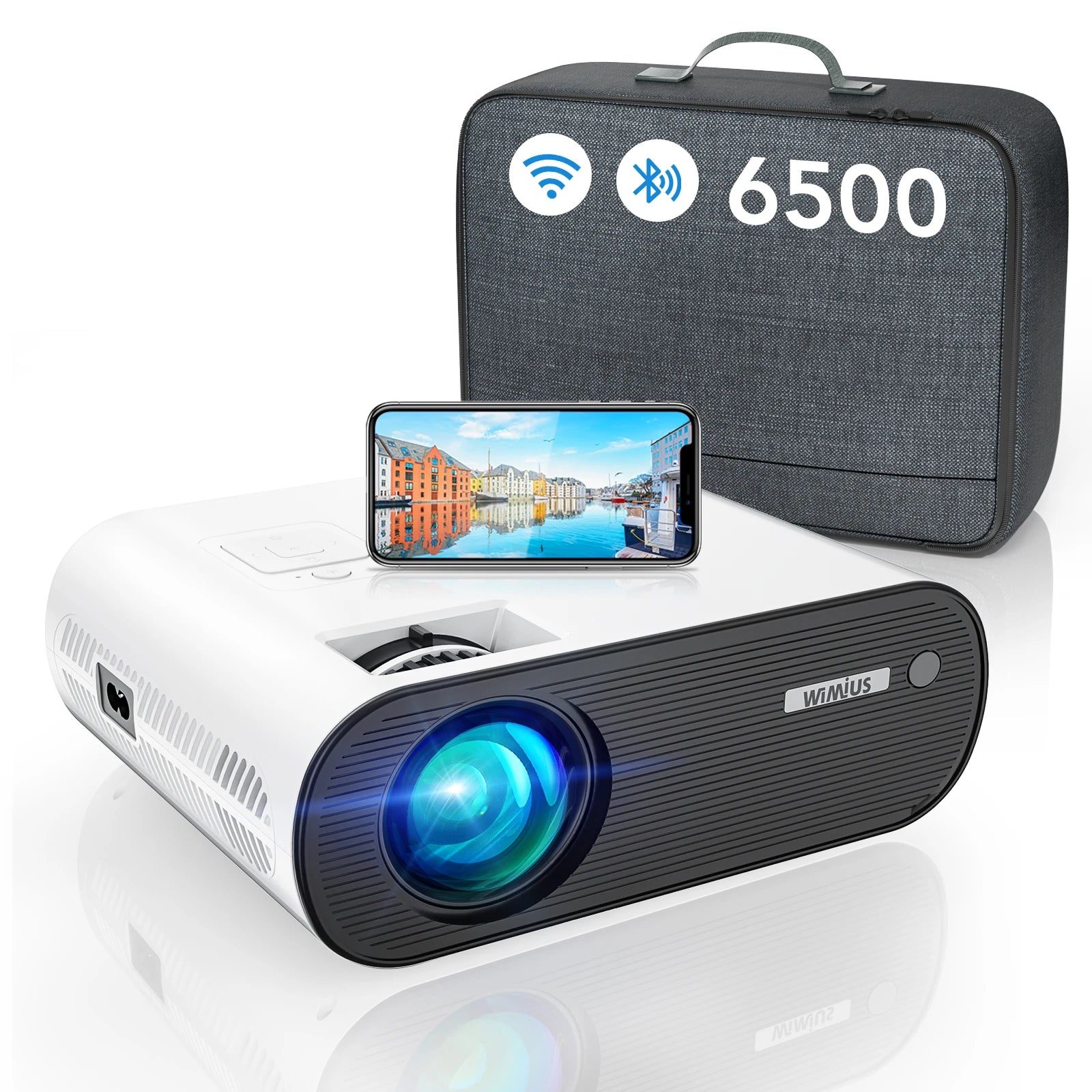 WiFi Bluetooth Mini Portable Projector 4k