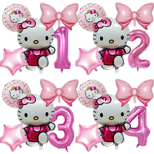 hello kitty age balloons