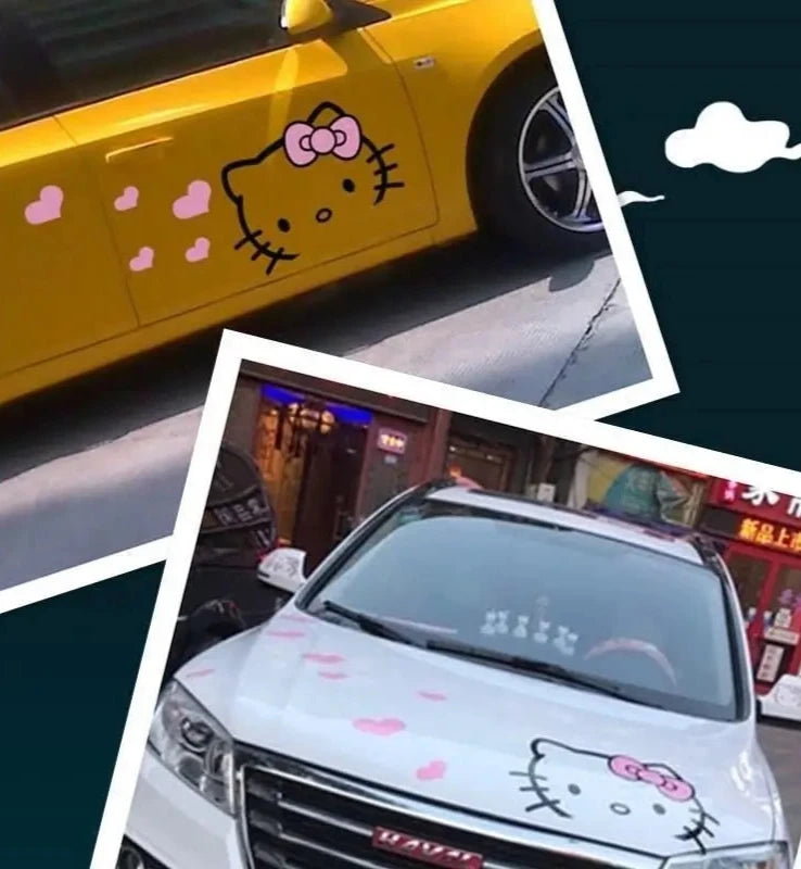 hello kitty car sticker