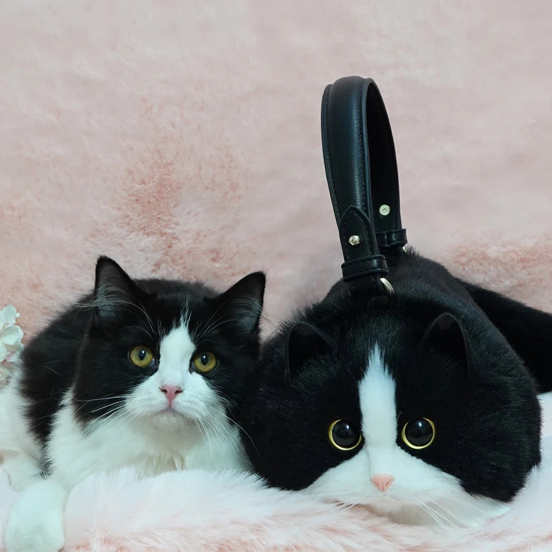 handbag in cat shape